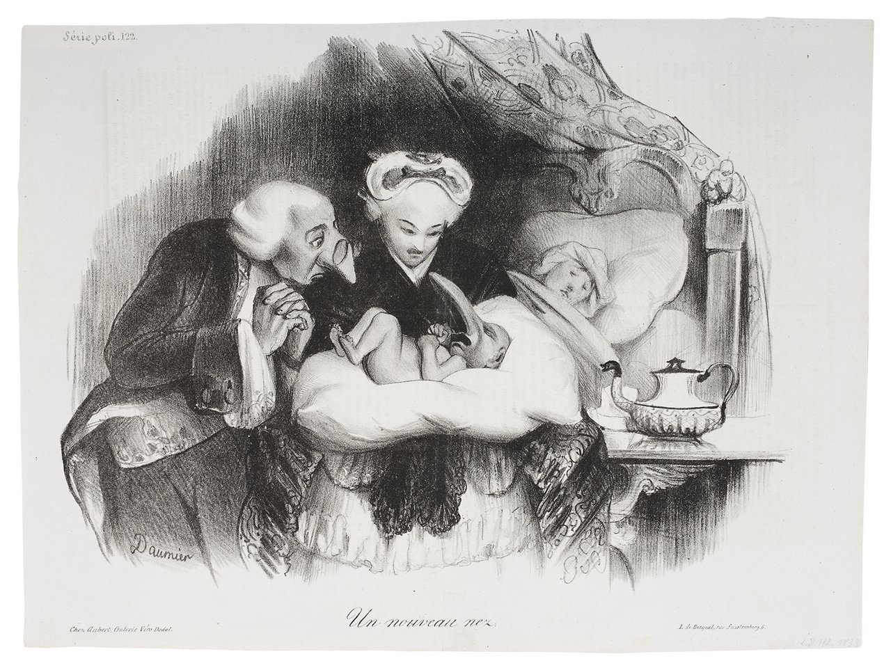 Honoré Daumier, Eine neue Nase, 1833, Lithografie, Kunstmuseum Pablo Picasso Münster